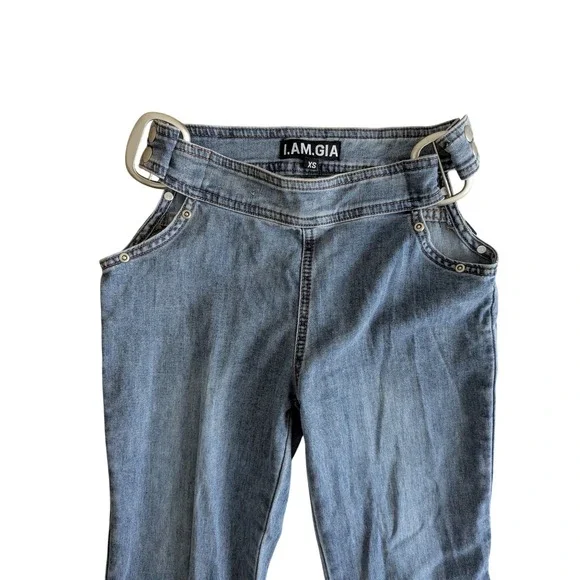 I.AM.GIA Drew denim corset top and jeans set size XS Y2K clubwear